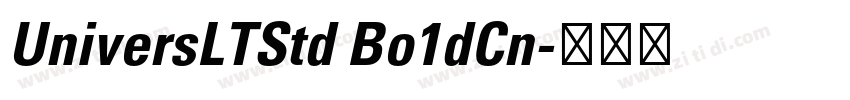 UniversLTStd Bo1dCn字体转换